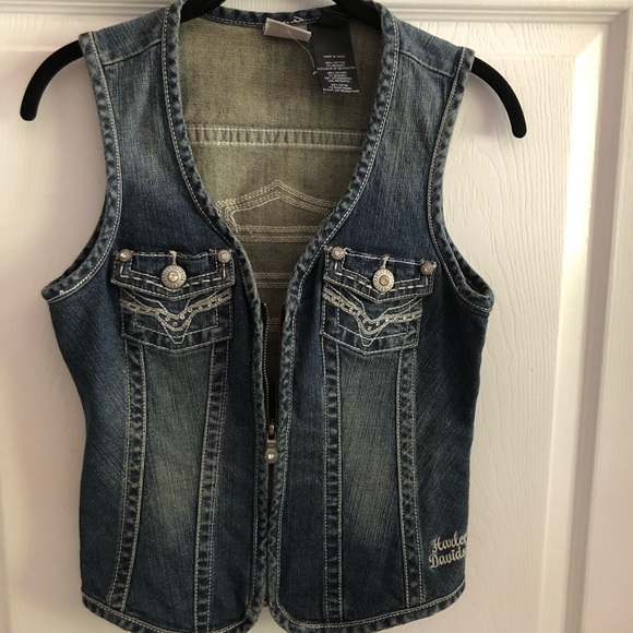 Harley Davidson Denim Vest 